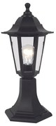 6S PLASTIC FLOOR GARDEN BLACK LUMINAIRE 41CM E27 IP44 - PLGQ3B