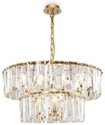 Πολυέλαιος Κρεμαστό Φωτιστικό Οροφής Puntes με Γυαλί MOD043PL-12 Maytoni-MOD043PL-12G-Χρυσό MOD043PL-12G