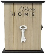 Κλειθοδήκη Ξύλινη Welcome Home 833481 20x6x24cm Natural-Black Ankor Ξύλο