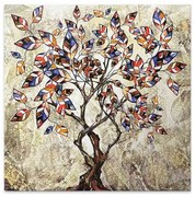 ΠΙΝΑΚΑΣ ΣΕ ΚΑΜΒΑ "TREE AND LEAVES" MEGAPAP ΨΗΦΙΑΚΗΣ ΕΚΤΥΠΩΣΗΣ 50X50X3ΕΚ.