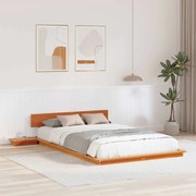 vidaXL Σκελετός Κρεβατιού Καφέ 120 x 190 cm ξύλο