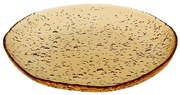 Πιάτο Γλυκού Στρογγυλό Lovizna 80.490.03 Φ22cm Amber Cryspo Trio Γυαλί