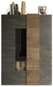 Sally Μπουφές Μαύρος 206x40x86