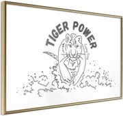 Αφίσα - Inner Tiger - 60x40 - Χρυσό - Χωρίς πασπαρτού