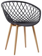 REX Πολυθρόνα-Pro Μέταλλο Βαφή Φυσικό, PP-UV Μαύρο  62x56x80cm [-Μαύρο-, -Φυσικό-] [-PP - PC - ABS-, -Μέταλλο-] Ε373,21W