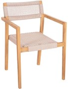 Πολυθρόνα Charlotte HM9637.07 58x61x81cm Natural-Beige Ξύλο,Σχοινί