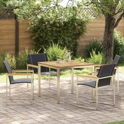 vidaXL Σέτ φαγητού για κήπο 5 pcs Σταθερό Ξύλο Ακακίας