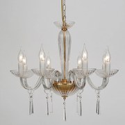 Πολυέλαιος 8Φ BLK80288PCG Gold Crystal, Metal