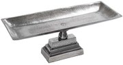 Τουρτιέρα Με Πόδι FLA334 45x15x8cm Silver Espiel Αλουμίνιο