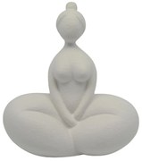 Διακοσμητική Φιγούρα 842964 21,6x12,3x24cm White Mat Ankor Κεραμικό