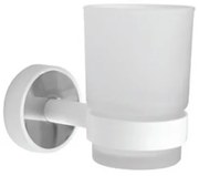 Karag Optimo-W 650199 Ποτηροθήκη Λευκό, Χρωμέ ABS plastic, Ανοξείδωτο ατσάλι, Γυαλί