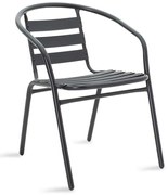 Καρέκλα - Πολυθρόνα Tade στοιβαζόμενη μέταλλο μαύρο 54x58x73 εκ. 54x58x73 εκ.