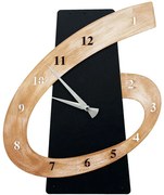 Ρολόι Τοίχου Beyan 279ENZ2702 40x50cm Black-Brown Wallity Μέταλλο