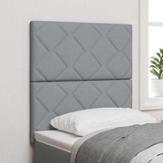 vidaXL LED Κεφαλύρι Διάταξη Διαμαντιών Ανοιχτό Γκρι 80 εκ Ταπετσαρισμένο