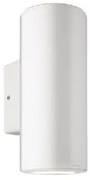 Απλίκα Φωτιστικό Τοίχου 2xGU10 9W IP54 Λευκό E186 Zambelis-E186-Ανθρακί E186