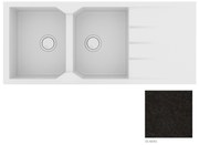 Sanitec Granite 800 Nero Ένθετος Νεροχύτης 116 2B 1D