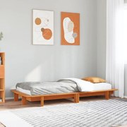 vidaXL Σκελετός Κρεβ. Χωρίς Στρώμα Καφέ Κεριού 90x190 εκ Μασίφ Πεύκο