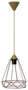 Φωτιστικό Οροφής Μονόφωτο Heronia DM/02 34-0364 Gold Mat