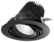 Spot Led Χωνευτό Rubens 6974-64-264 28W 4000K 2720lm NRC 20° On/Off 20x14cm Black Fabas Luce Στρόγγυλο