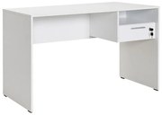 Γραφείο εργασίας Concept Megapap από μελαμίνη σε λευκό 120x60x75εκ. GP009-0010-GP009-0010-Λευκό GP009-0010