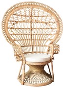 ΠΟΛΥΘΡΟΝΑ ROYAL PEACOCK ΑΠΟ BAMBOO ΜΕ ΜΑΞΙΛΑΡΙ 134X65X170Yεκ.HM9342 - 0615119 - HM9342