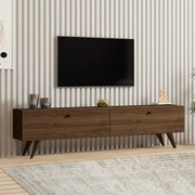 Έπιπλο τηλεόρασης Paris Megapap χρώμα καρυδί 160x25x35εκ.-GP052-0135,2