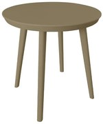 Τραπέζι FL8871 FYLLIANA Πλαστικό Στρογγυλό Cappuccino 50x50x52 εκ. 50x50x52 εκ.
