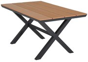 Τραπέζι FL6510 Fylliana Αλουμινίου Polywood Γκρί 150x90x75 εκ. 150x90x75 εκ.