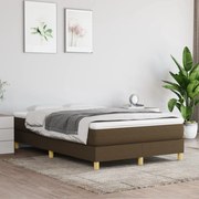 Πλαίσιο Κρεβατιού Boxspring Σκούρο Καφέ 120x200 εκ. Υφασμάτινο - Καφέ