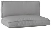 vidaXL Σετ Μαξιλαριών Πάγου 2 pcs Γκρι 120 x 80 x 12 cm Ύφασμα Oxford