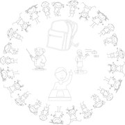 Intra απο ξύλο plywood 3mm-4mm πάχος - Διακόσμηση τοίχου σχολείου Δίασταση 30x30 cm Intraeaxys-r1z265w1