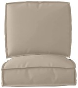 vidaXL Σετ Μαξιλαριών Πάγου 2 pcs Taupe 50 x 50 x 12 cm Ύφασμα Oxford