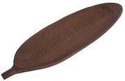 Διακοσμητική Πιατέλα Φύλλο 373-92-216 40x14cm Brown Mdf