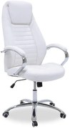 Καρέκλα γραφείου διευθυντή Sonar pu λευκό 61x57x120 εκ.