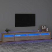 Έπιπλο Τηλεόρασης με LED Sonoma Δρυς 270x35x40 εκ. - Καφέ