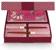ΣΕΤ ΣΟΥΣΙ 6 ΤΕΜ. PIP STUDIO - SQUARE ORIENTAL FLOWER FESTIVAL DARK PINK (ΚΟΥΤΙ ΔΩΡΟΥ)