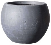Κασπώ Πήλινο Στρογγυλό Rocky C-4050-8 55x55x39cm Grey Supergreens Clay