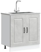 vidaXL Ντουλάπι βάσης νεροχύτη Kalmar Γκρι Sonoma 80x46x81,5 εκ.