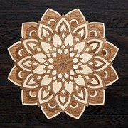Intra απο ξύλο plywood 3mm-4mm πάχος – ξύλο τέχνης τοίχου με στρώματα ξύλου Mandala 35x40 cm INTRAVECTRY-MY555163
