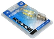 LED ΛΑΜΠΑ E14/6W/600Lm/6000K C37-6W-6K-C37-6W-6K