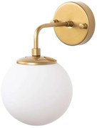 Φωτιστικό Τοίχου - Απλίκα Horn 942FLG2178 15x27cm 1xE14 40W Gold-White Opviq