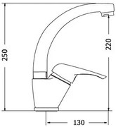 Μπαταρία νιπτήρος Modea Elit ψηλή