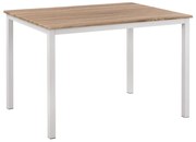 Τραπέζι Τραπεζαρίας PANYA με Λευκά πόδια Sonoma 110x70x76 εκ. 110x70x76 εκ.