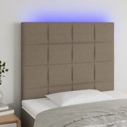 ΚΕΦΑΛΑΡΙ ΚΡΕΒΑΤΙΟΥ LED TAUPE 100X5X118/128 ΕΚ. ΥΦΑΣΜΑΤΙΝΟ 3122418