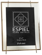 Κορνίζα Μεταλλική Χρυσή 20x1x25εκ. ESPIEL FAM503