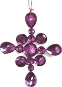 Κρεμαστό στολίδι Amethyst  (6 τεμάχια)