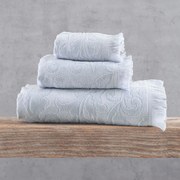 Πετσέτα Sienna Light Grey Ρυθμός Χεριών 30x50cm 100% Βαμβάκι