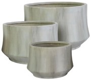 Artekko Jilt Γλάστρα Πήλινη Πατίνα Γκρί (52x52x33)cm Artekko 8-0004-C