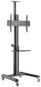 GEMBIRD ALUMINUM TV FLOOR STAND WITH CASTER WHEELS 37′-70′ BLACK
