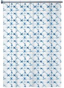 Κουρτίνα Μπάνιου Tie And Die AX00035479 180x200cm White-Blue Arvix 180Πx200Υ Πολυέστερ